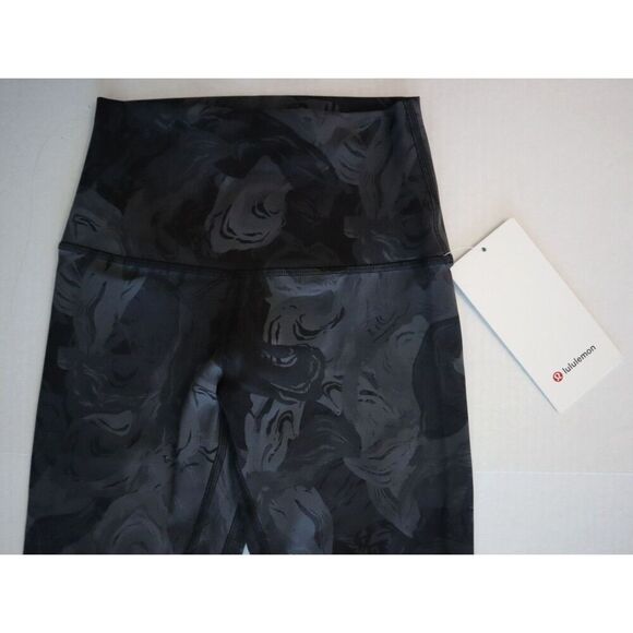 Lululemon W5GNKS Women's Sz 2 Black/Gray Tie Dye Align Pant 28" Tights - Picture 7 of 10